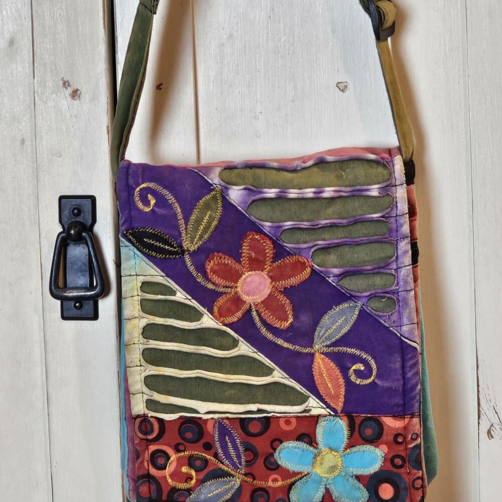 Rising International Boho Patchwork Crossbody Bag… - image 3